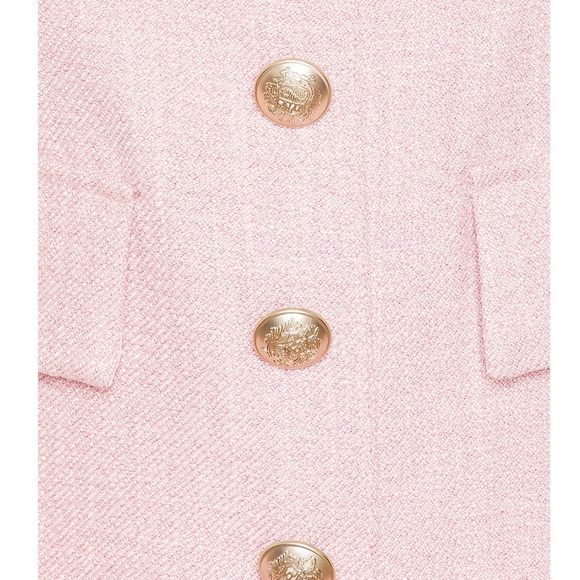 Bardot Pink Mini Dress with Button Detail - Picture 4 of 4